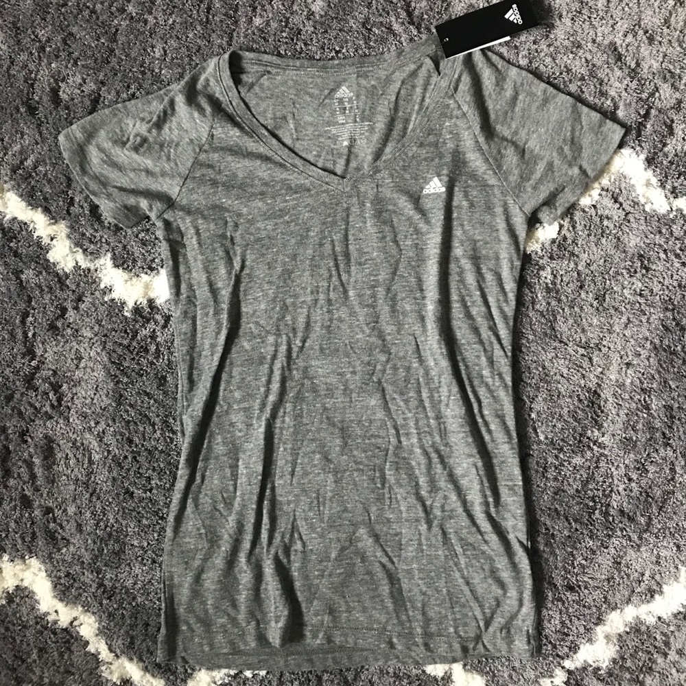 Adidas V-Neck T-shirt (NWT)